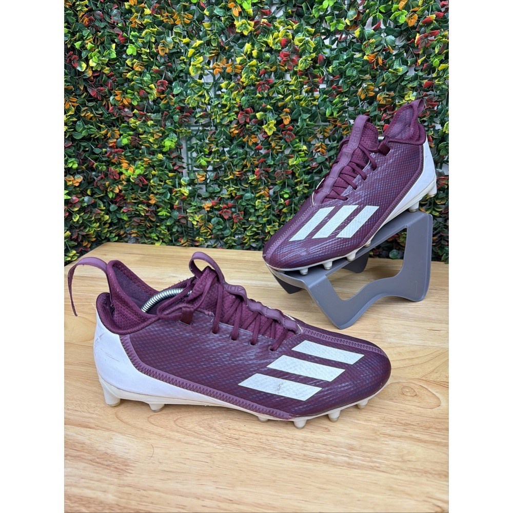adidas Adizero Scorch Football Cleats Sneakers Athletic Shoes GX4056 Maroon 12